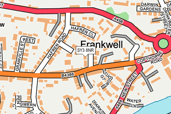 SY3 8NR map - OS OpenMap – Local (Ordnance Survey)