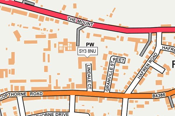 SY3 8NU map - OS OpenMap – Local (Ordnance Survey)