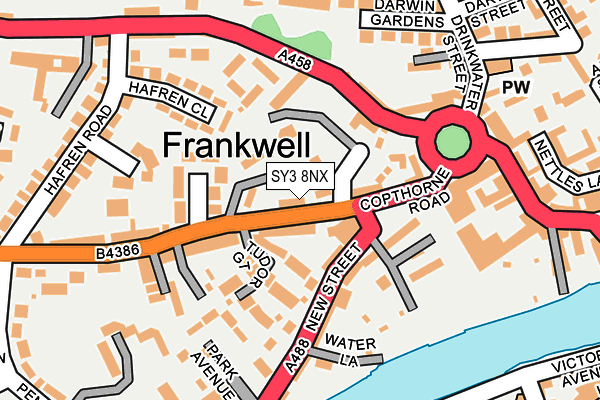 SY3 8NX map - OS OpenMap – Local (Ordnance Survey)