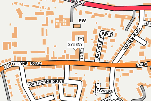 SY3 8NY map - OS OpenMap – Local (Ordnance Survey)