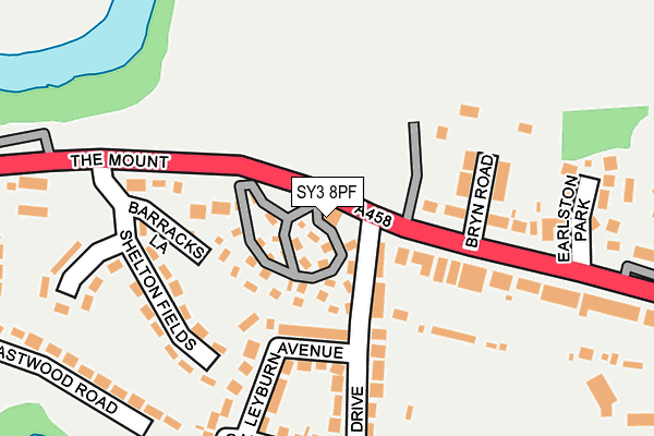 SY3 8PF map - OS OpenMap – Local (Ordnance Survey)