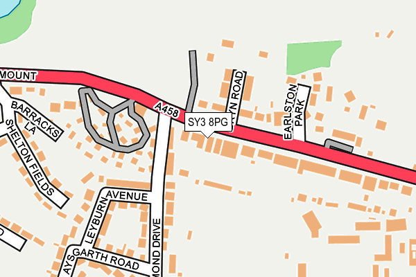 SY3 8PG map - OS OpenMap – Local (Ordnance Survey)