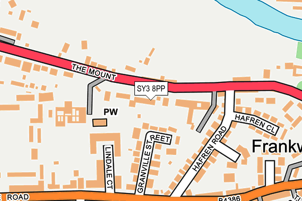 SY3 8PP map - OS OpenMap – Local (Ordnance Survey)