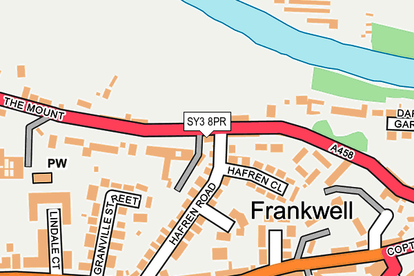 SY3 8PR map - OS OpenMap – Local (Ordnance Survey)