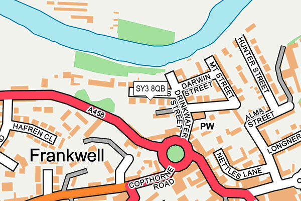 SY3 8QB map - OS OpenMap – Local (Ordnance Survey)