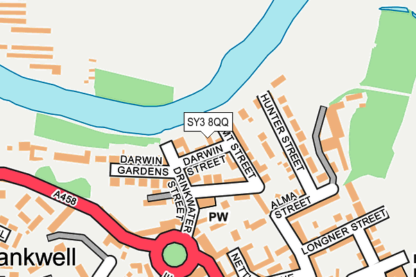 SY3 8QQ map - OS OpenMap – Local (Ordnance Survey)