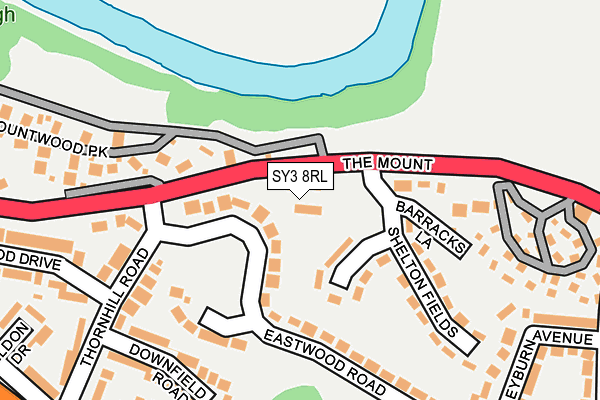SY3 8RL map - OS OpenMap – Local (Ordnance Survey)