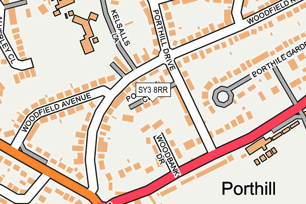 SY3 8RR map - OS OpenMap – Local (Ordnance Survey)