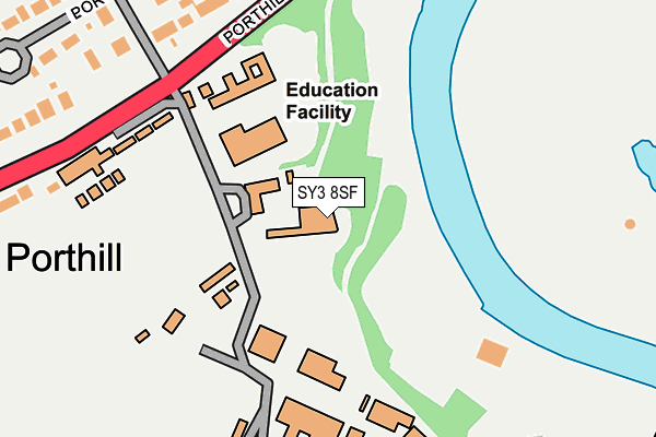 SY3 8SF map - OS OpenMap – Local (Ordnance Survey)