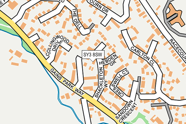 SY3 8SW map - OS OpenMap – Local (Ordnance Survey)