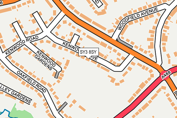 SY3 8SY map - OS OpenMap – Local (Ordnance Survey)