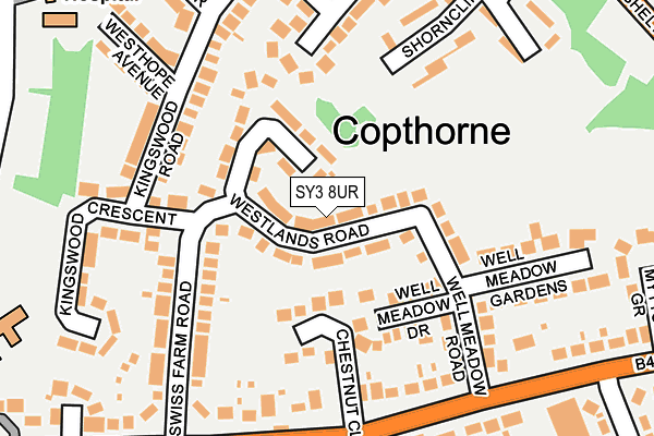 SY3 8UR map - OS OpenMap – Local (Ordnance Survey)