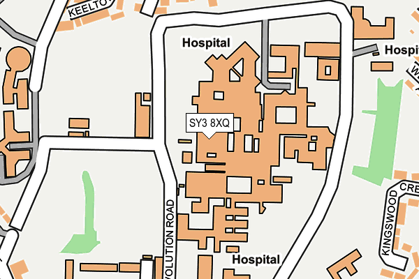 SY3 8XQ map - OS OpenMap – Local (Ordnance Survey)