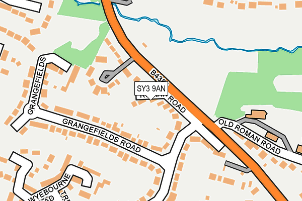 SY3 9AN map - OS OpenMap – Local (Ordnance Survey)