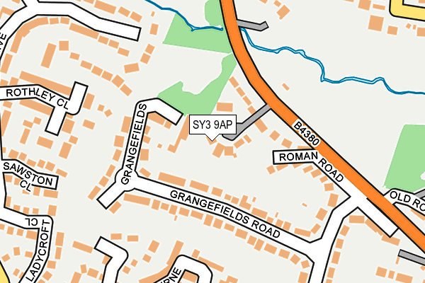 SY3 9AP map - OS OpenMap – Local (Ordnance Survey)