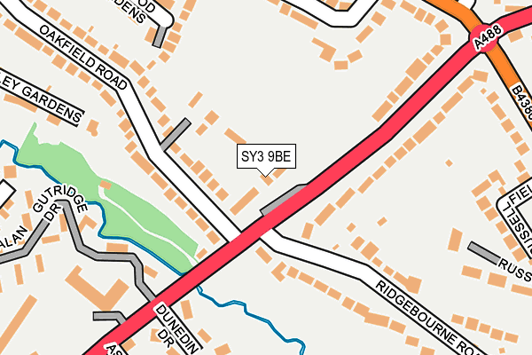 SY3 9BE map - OS OpenMap – Local (Ordnance Survey)