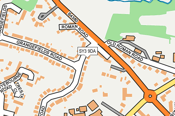 SY3 9DA map - OS OpenMap – Local (Ordnance Survey)
