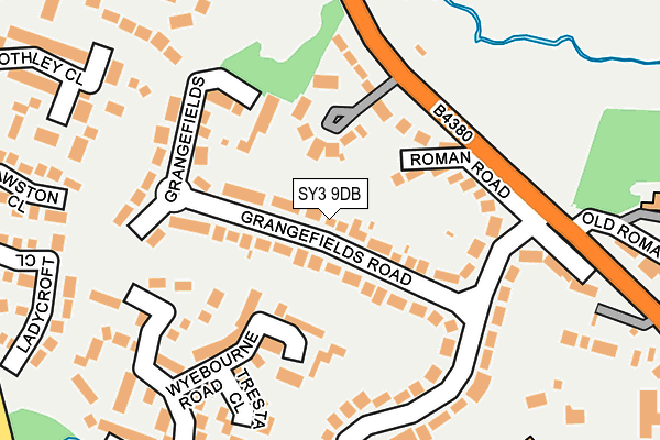 SY3 9DB map - OS OpenMap – Local (Ordnance Survey)