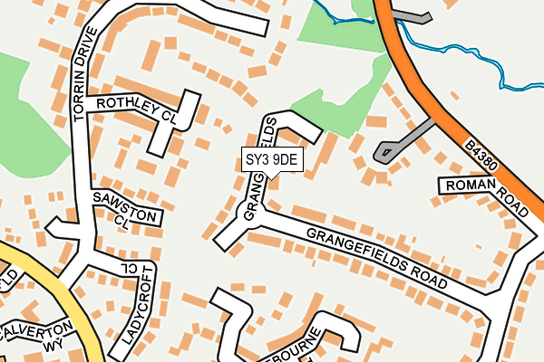 SY3 9DE map - OS OpenMap – Local (Ordnance Survey)