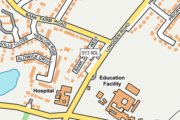 SY3 9DL map - OS OpenMap – Local (Ordnance Survey)
