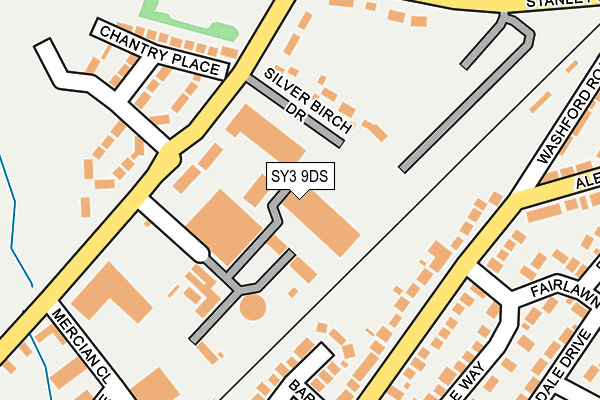 SY3 9DS map - OS OpenMap – Local (Ordnance Survey)