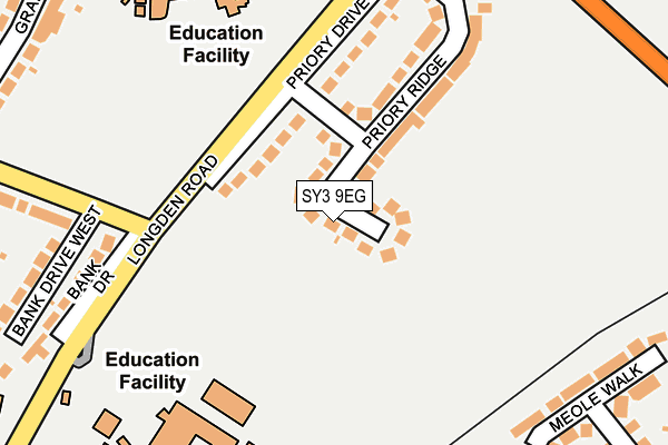 SY3 9EG map - OS OpenMap – Local (Ordnance Survey)