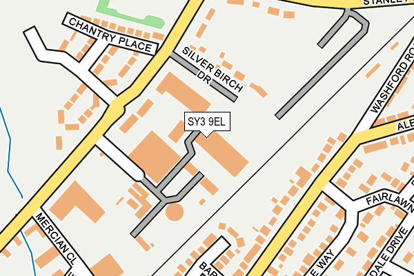 SY3 9EL map - OS OpenMap – Local (Ordnance Survey)
