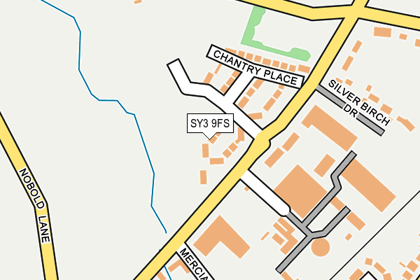 SY3 9FS map - OS OpenMap – Local (Ordnance Survey)