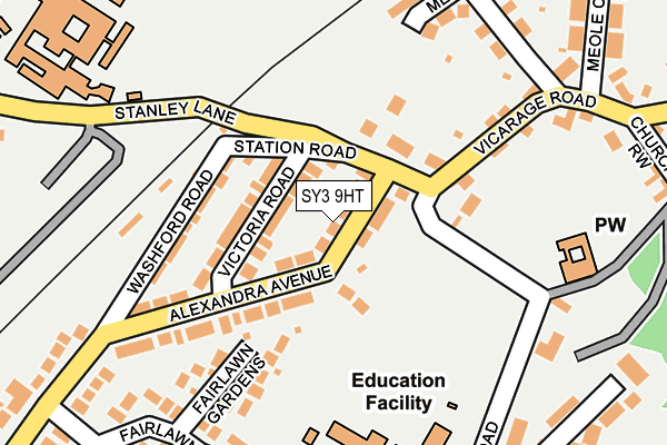 SY3 9HT map - OS OpenMap – Local (Ordnance Survey)