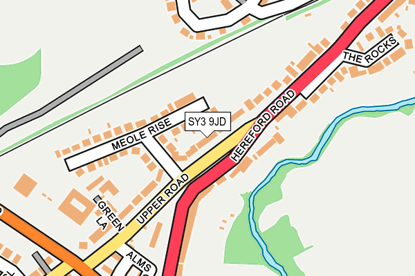 SY3 9JD map - OS OpenMap – Local (Ordnance Survey)