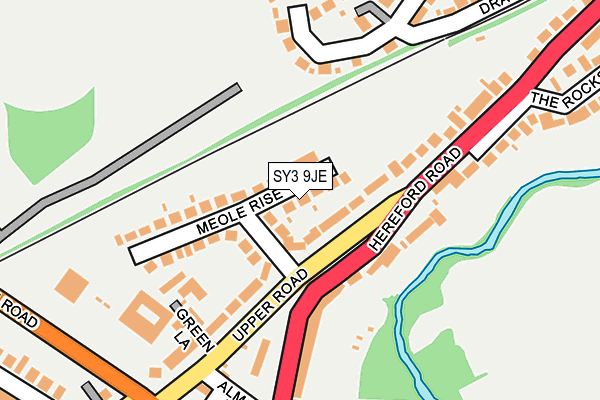 SY3 9JE map - OS OpenMap – Local (Ordnance Survey)