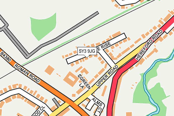 SY3 9JG map - OS OpenMap – Local (Ordnance Survey)