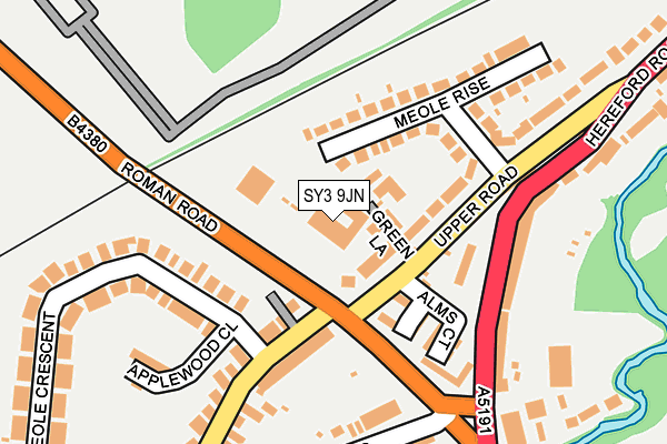 SY3 9JN map - OS OpenMap – Local (Ordnance Survey)