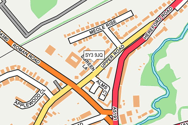 SY3 9JQ map - OS OpenMap – Local (Ordnance Survey)