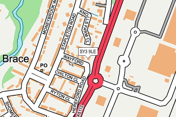 SY3 9LE map - OS OpenMap – Local (Ordnance Survey)