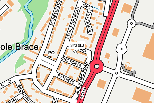 SY3 9LJ map - OS OpenMap – Local (Ordnance Survey)