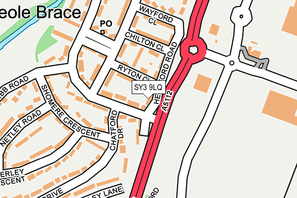 SY3 9LQ map - OS OpenMap – Local (Ordnance Survey)