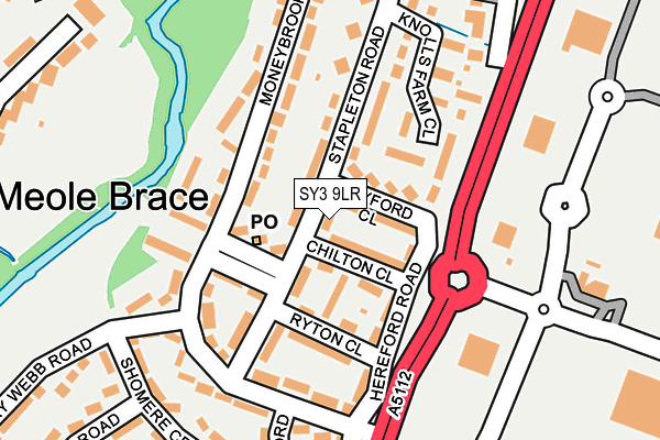 SY3 9LR map - OS OpenMap – Local (Ordnance Survey)