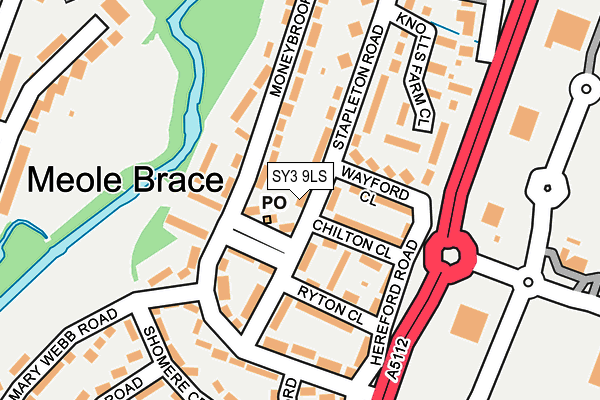 SY3 9LS map - OS OpenMap – Local (Ordnance Survey)