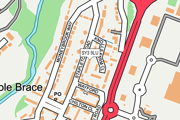 SY3 9LU map - OS OpenMap – Local (Ordnance Survey)
