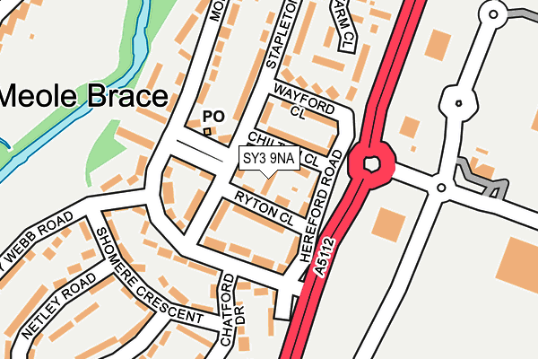 SY3 9NA map - OS OpenMap – Local (Ordnance Survey)