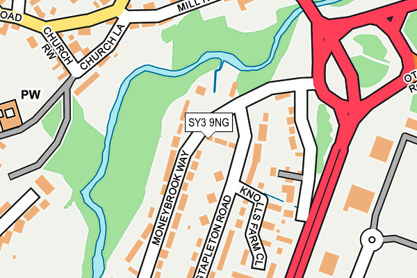 SY3 9NG map - OS OpenMap – Local (Ordnance Survey)