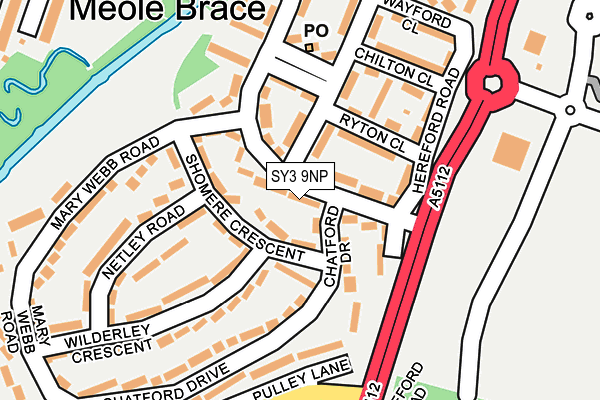 SY3 9NP map - OS OpenMap – Local (Ordnance Survey)