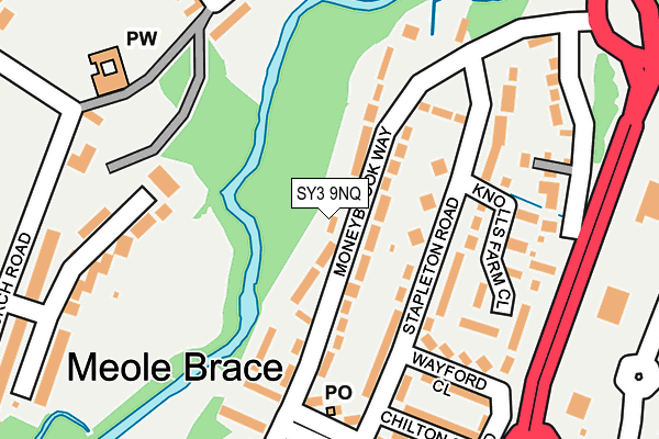 SY3 9NQ map - OS OpenMap – Local (Ordnance Survey)