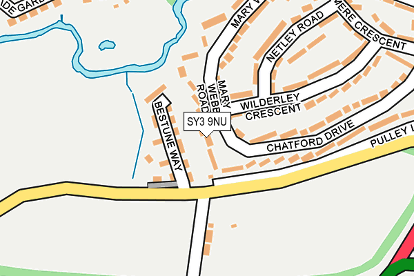 SY3 9NU map - OS OpenMap – Local (Ordnance Survey)