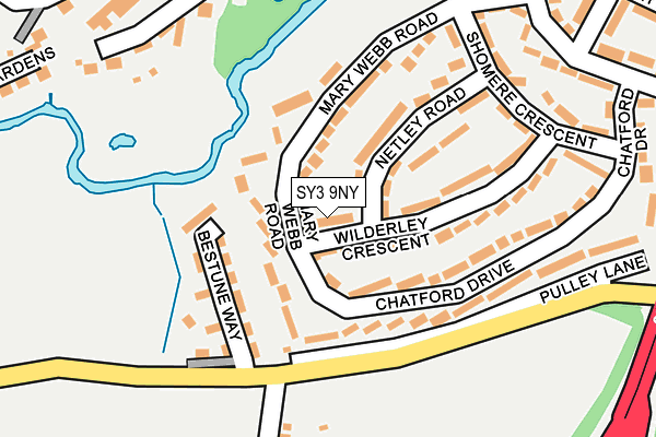 SY3 9NY map - OS OpenMap – Local (Ordnance Survey)