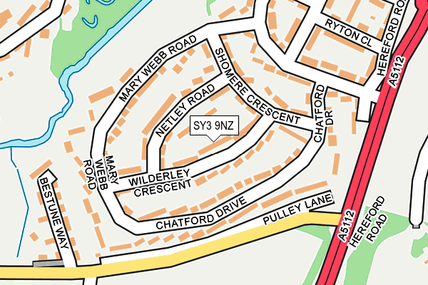 SY3 9NZ map - OS OpenMap – Local (Ordnance Survey)