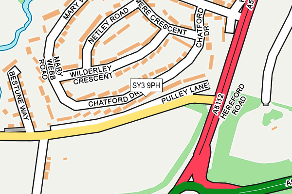 SY3 9PH map - OS OpenMap – Local (Ordnance Survey)