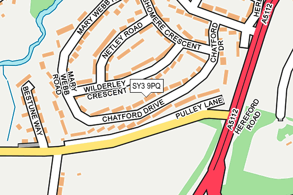 SY3 9PQ map - OS OpenMap – Local (Ordnance Survey)
