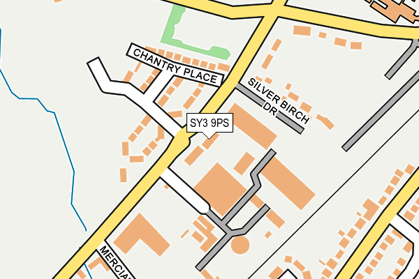 SY3 9PS map - OS OpenMap – Local (Ordnance Survey)